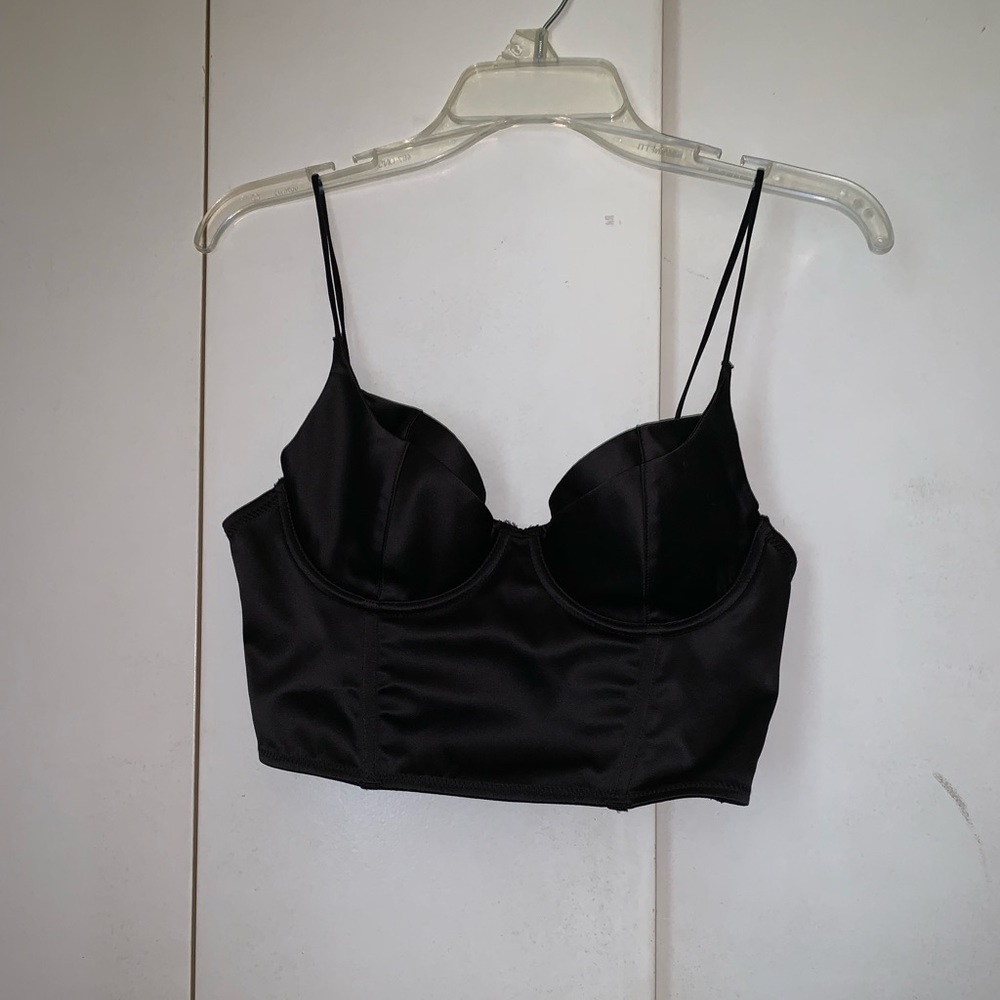Black bustier